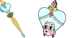 Cursor preview: Moon Butterfly - 1 - cute-cursor.com