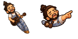 Cursor preview: Meme Cute Noah Kahan Denver Character - 66 - cute-cursor.com