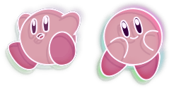 Cursor preview: Kirby - 1 - cute-cursor.com