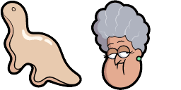 Cursor preview: Abuelita - 1 - cute-cursor.com