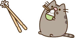 Cursor preview: Ricey Delights Pusheen - 1 - cute-cursor.com