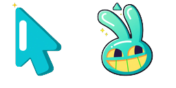 Cursor preview: Teal Jax Digital Cursor - 1 - cute-cursor.com