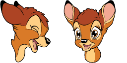 Cursor preview: Bambi Fawn - 1 - cute-cursor.com