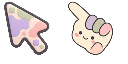 Cursor preview: Soft Blob Geometry - 1 - cute-cursor.com