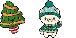 Cursor preview: Polar Bear Cozy - 36 - cute-cursor.com
