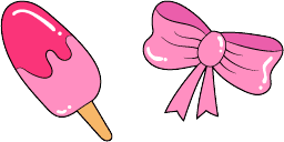 Cursor preview: Fruit Ice Cream Bow - 1 - cute-cursor.com
