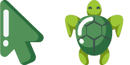 Cursor preview: Minimal Turtle - 1 - cute-cursor.com