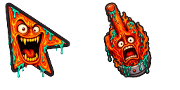 Cursor preview: Custom Cursor Dumpster Fire - 1 - cute-cursor.com