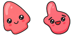 Cursor preview: Cherry Blob - 1 - cute-cursor.com