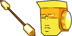 Cursor preview: Steven Universe Topaz Pugil Mace - 1 - cute-cursor.com
