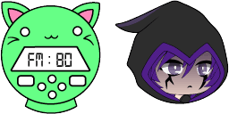 Cursor preview: Phantom Neko Radio - 1 - cute-cursor.com