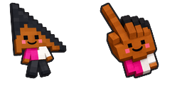 Cursor preview: Cute Minecraft Zuri - 1 - cute-cursor.com