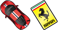 Cursor preview: Ferrari 488 Pista - 66 - cute-cursor.com