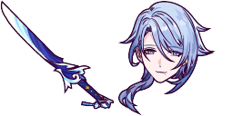 Cursor preview: Kamisato Ayato - 1 - cute-cursor.com