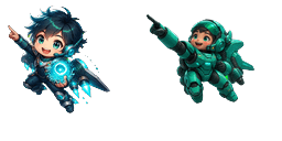 Cursor preview: Epic Ocean Mech - 1 - cute-cursor.com