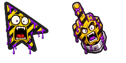 Cursor preview: Custom Cursor Hazard - 1 - cute-cursor.com