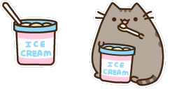 Cursor preview: Pusheen Sweet Treats - 1 - cute-cursor.com
