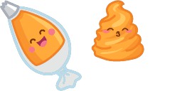 Cursor preview: Pastry Bag and Cream - 1 - cute-cursor.com