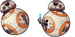 Cursor preview: Galactic BB 8 - 1 - cute-cursor.com