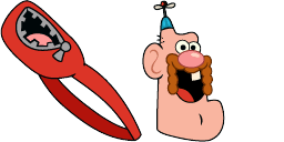 Cursor preview: Uncle Grandpa Belly - 41 - cute-cursor.com