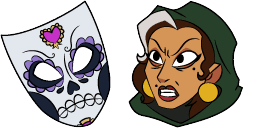 Cursor preview: Custom Cursor Pack - Villainous Adelita Guerrero - 1 - cute-cursor.com