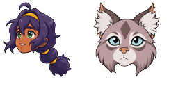 Cursor preview: Violet Lynx - 66 - cute-cursor.com