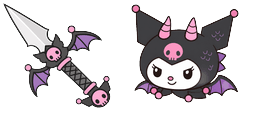 Cursor preview: Kuromi Dragon - 1 - cute-cursor.com