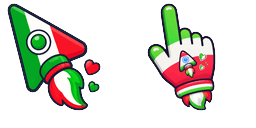 Cursor preview: Cute Italy Rocket - 1 - cute-cursor.com