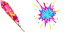 Cursor preview: Firework Rocket - 65 - cute-cursor.com