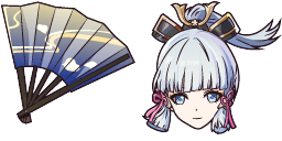 Cursor preview: Kamisato Ayaka - 1 - cute-cursor.com