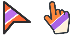 Cursor preview: Modern Sunset Desktop - 1 - cute-cursor.com