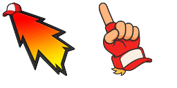 Cursor preview: Fatal Fury Logo Terry Bogard Cap - 66 - cute-cursor.com
