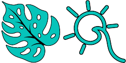 Cursor preview: Tropical Wave - 66 - cute-cursor.com