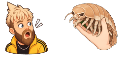 Cursor preview: Isopod Meme - 34 - cute-cursor.com