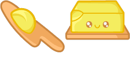 Cursor preview: Butter - 1 - cute-cursor.com