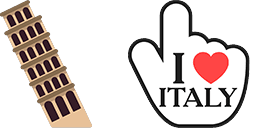 Cursor preview: Pisa Tower - 1 - cute-cursor.com