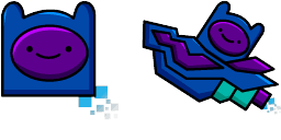 Cursor preview: Geometry Dash Cube & Ship Custom Mouse Cursor Pack - 1 - cute-cursor.com