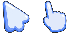 Cursor preview: Blueberry Puff - 1 - cute-cursor.com