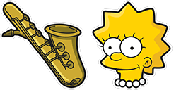 Cursor preview: Lisa Simpson - 1 - cute-cursor.com