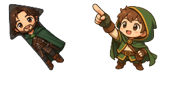 Cursor preview: LOTR War North Aragorn - 39 - cute-cursor.com