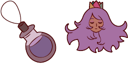 Cursor preview: Violet Bee PuppyCat - 1 - cute-cursor.com
