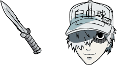 Cursor preview: White Blood Cell - 1 - cute-cursor.com