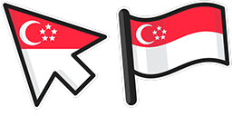 Cursor preview: Singapore Flag - 24 - cute-cursor.com