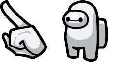 Cursor preview: Baymax Crewmate - 65 - cute-cursor.com