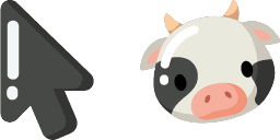 Cursor preview: Cow Minimal - 1 - cute-cursor.com