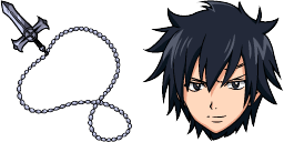 Cursor preview: Cute Gray Fullbuster Cursor Pack - 1 - cute-cursor.com