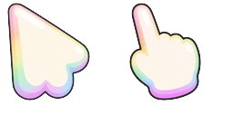 Cursor preview: Soft Rainbow Puff - 1 - cute-cursor.com