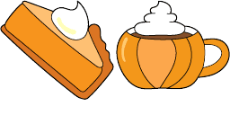 Cursor preview: Cocoa Curls Pumpkin - 53 - cute-cursor.com