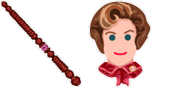 Cursor preview: Dolores Umbridge - 1 - cute-cursor.com