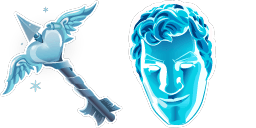 Cursor preview: Frozen Love Ranger - 1 - cute-cursor.com